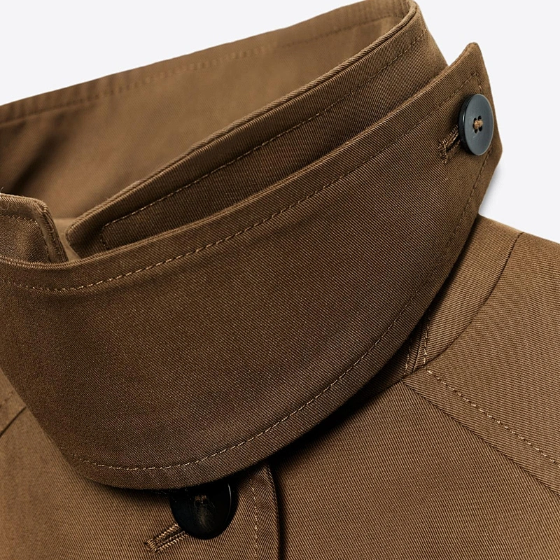 single-breasted trench coat